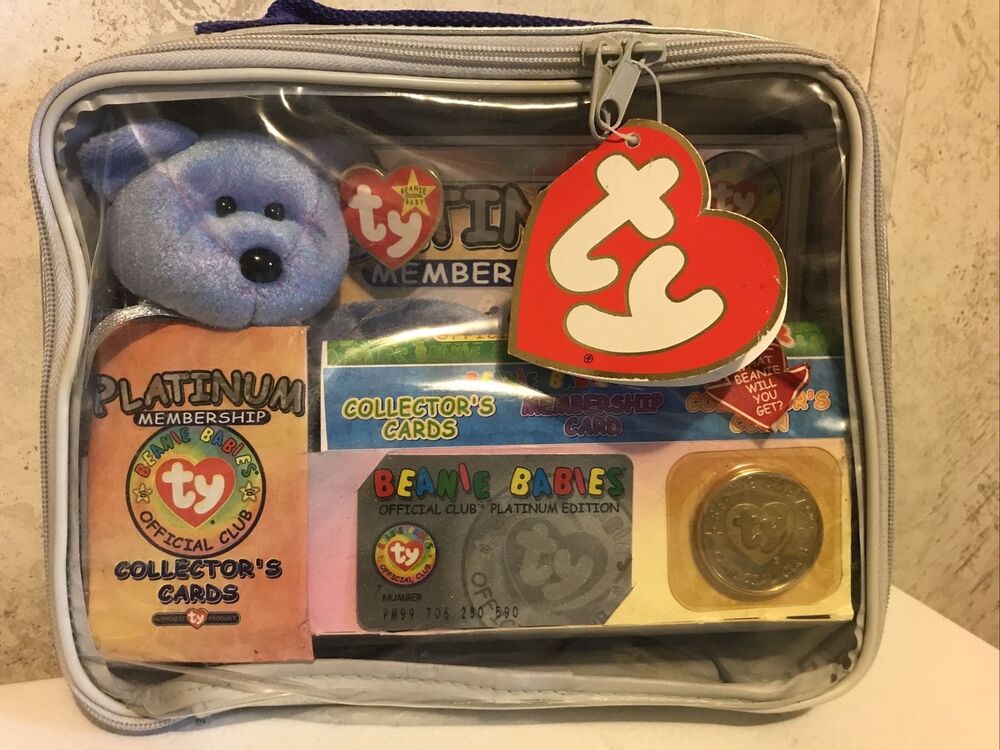 TY Beanie Baby Sealed Official Club Membership Kit BBOC Platinum Edition